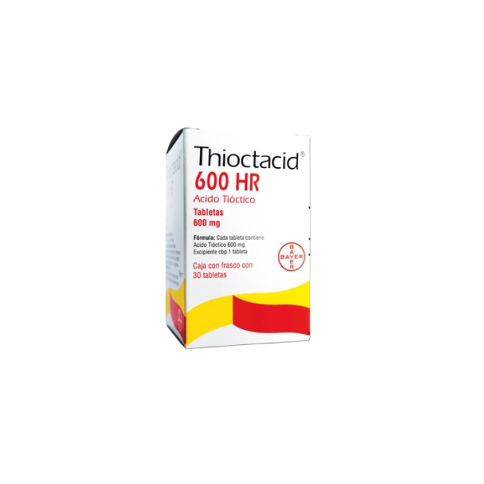 Thioctacid Acido Tioctico 600mg 30 Tabletas