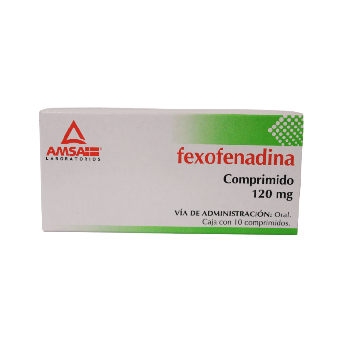 Fexofenadina 120mg 10 Tabletas