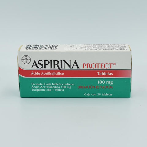 ASPIRINA PROTEC 100MG CAJA CON 28 TABLETAS