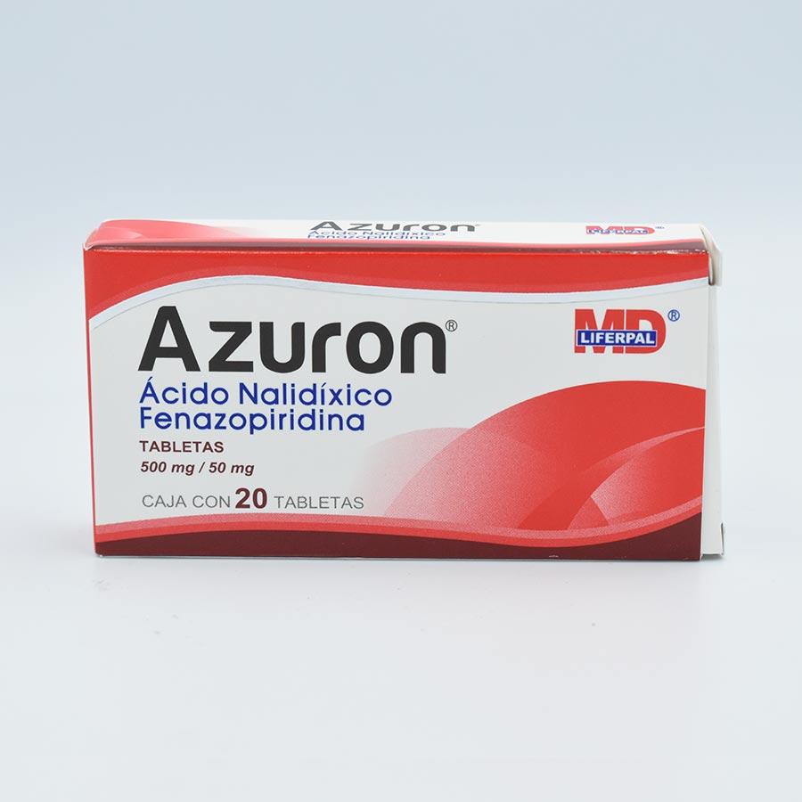FENAZOPIRIDINA/ ACIDO NALIDIXICO 50/500MG CAJA CON 20 TABLETAS (AZURON Farmacias Iguales