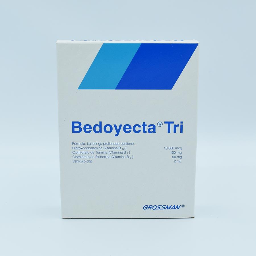 BEDOYECTA TRI 10,000MCG,100MG,50MG/2ML CAJA CON 5 JERINGAS (HIDROXOCOB ...