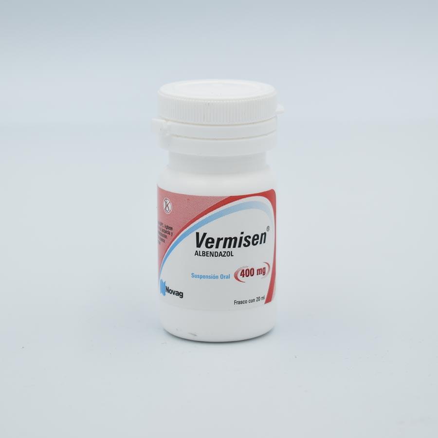 Albendazol 400mg Frasco Con 20ml Suspension Vermisen Farmacias Iguales 6590