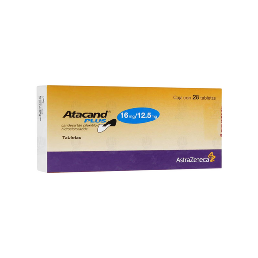 Atacand Plus Candesartan,Hidroclorotiazida 16mg/12.5mg 28 Tabletas