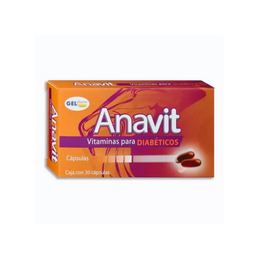 Anavit Vitaminas para Diabeticos 30 Capsulas