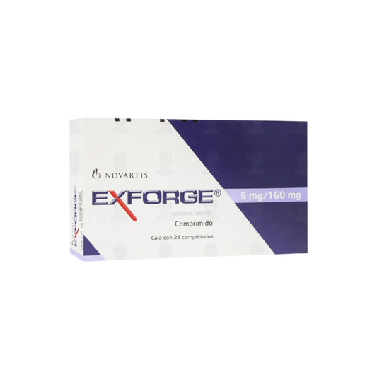 Exforge Amlodipino,Valsartan 5mg/160mg 28 Comprimidos