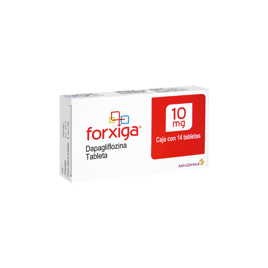 Forxiga Dapagliflozina 10mg 14 Tabletas