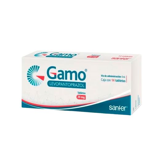 Gamo Levopantoprazol 20mg 14 Tabletas
