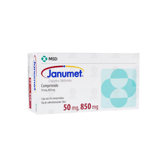 Janumet Sitagliptina,Metformina 50mg/850mg 56 Comprimidos