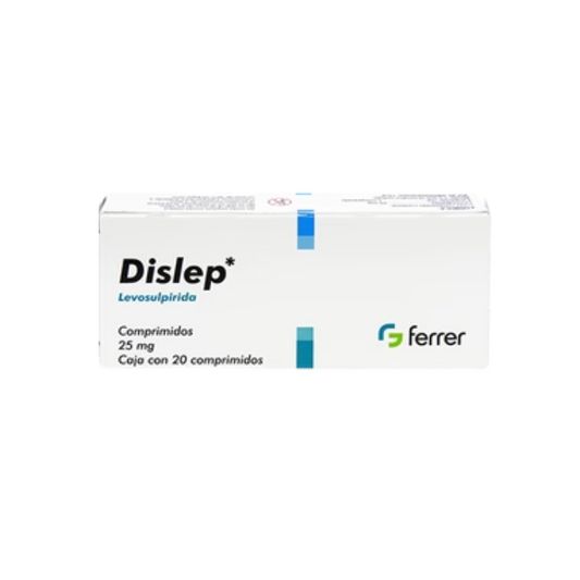 Dislep Levosulpirida 25mg 20 Comprimidos