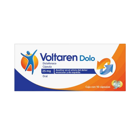 Voltaren Dolo Diclofenaco 25mg 10 Capsulas