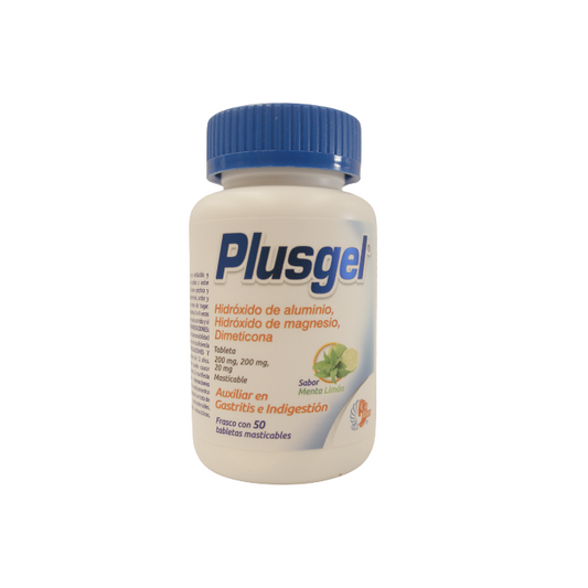 Aluminio,Magnesio,Dimeticona 200mg/20mg/200mg 50 Tabletas