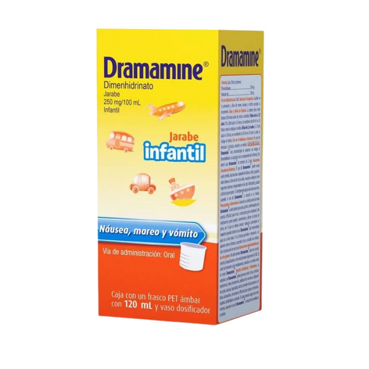 Dramamine Infantil Dimenhidrinato 250mg/100ml 120ml Solucion