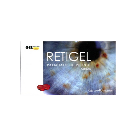 Retigel Vitamina A 50,000U.I. 40 Capsulas
