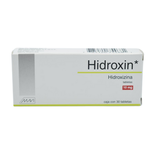 Hidroxizina 10mg 30 Tabletas