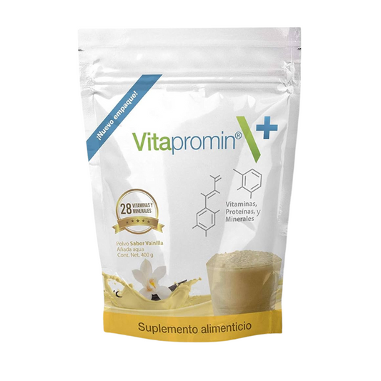 Vitapromin Vitaminas,Proteinas y Minerales 400 gr Polvo Sabor Vainilla