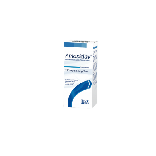 Amoxiclav Amoxicilina,Acido Clavulanico 250mg/62.5mg 75ml suspension