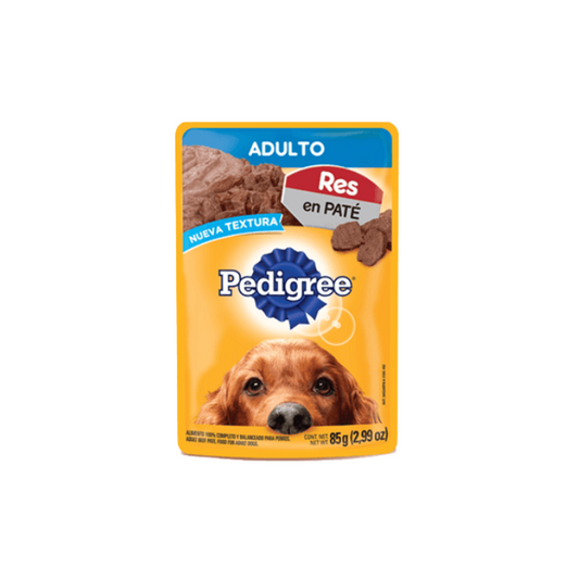 Pedigree Sobre Adulto En Pate Con Res 85 Gramos