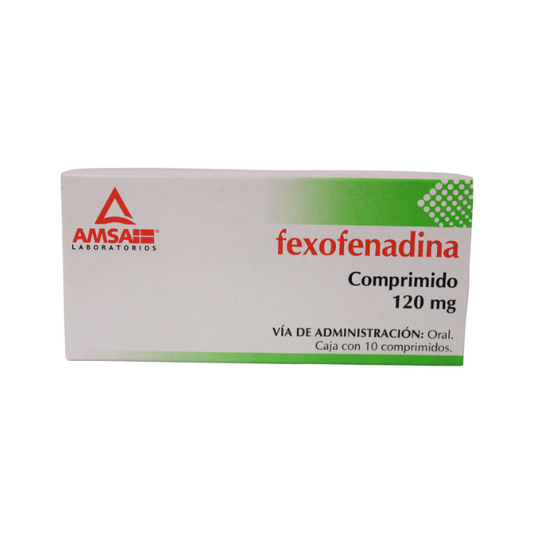 Fexofenadina 120mg 10 Tabletas