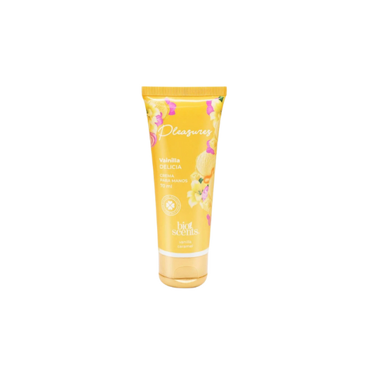 Crema Para Manos Bioscents Pleasures Vainilla Delicia 70 Mililitros