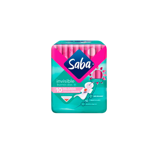 Saba Toalla Invisible Buenos Dias con Alas 10 Piezas