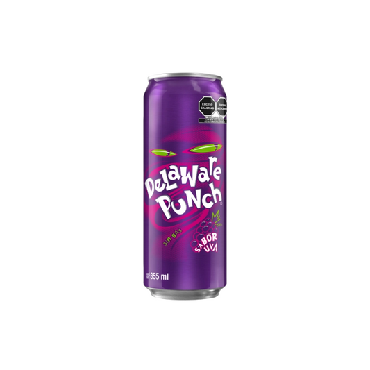Delaware Punch Lata Sabor Uva 355 Mililitros