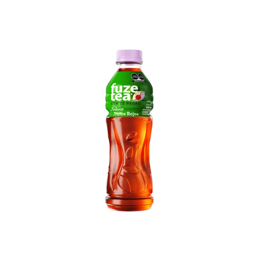 Fuze Tea Té Nego Frutos Rojos 600 Mililitros