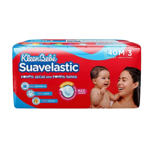 Suavelastic Max Mediano 40 Piezas