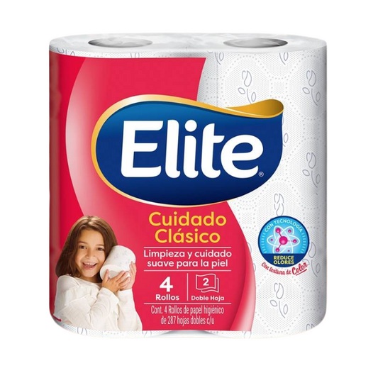 Elite Higienico 287 Hojas 4 Rollos