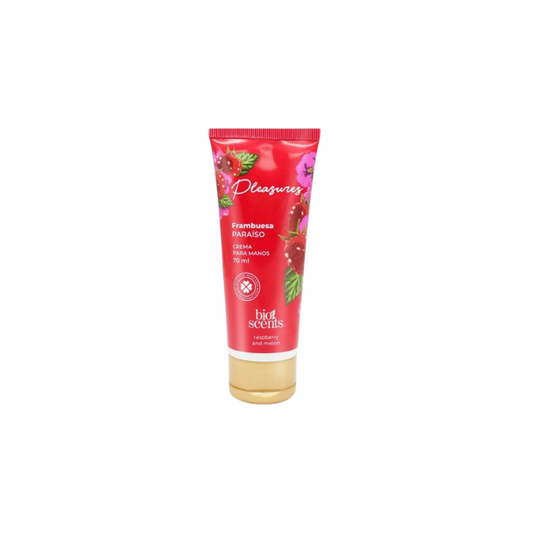 Crema Para Manos Bioscents Pleasures Frambuesa 70 Mlilitros