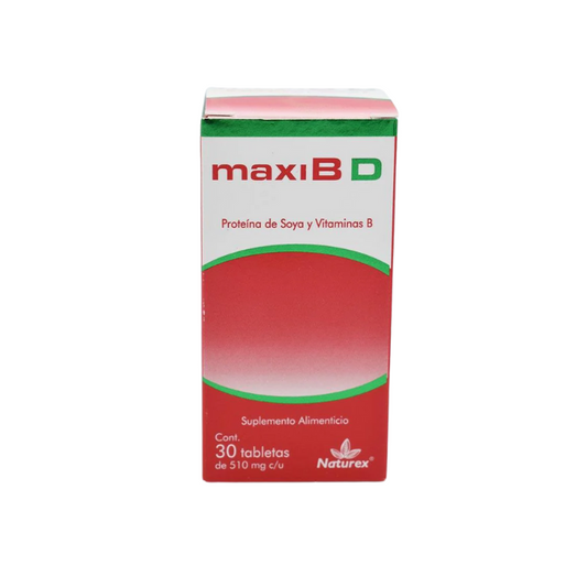 Maxi B Diab Proteina de Soya,Vitamina B 30 Tabletas