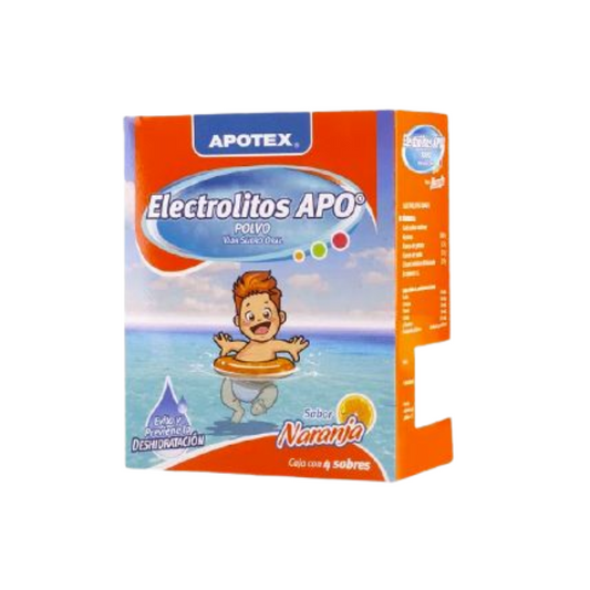 Electrolitos Apo Naranja 4 Sobres