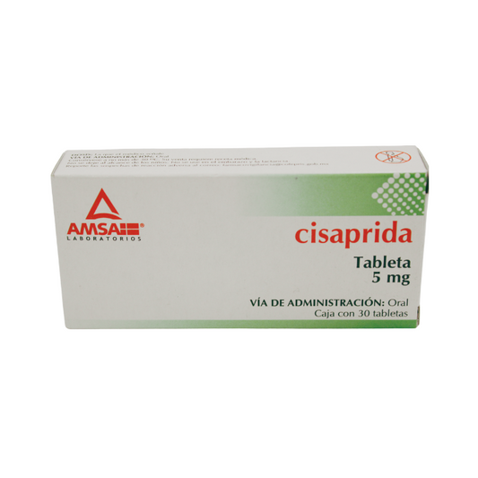 Cisaprida 5mg 30 Tabletas