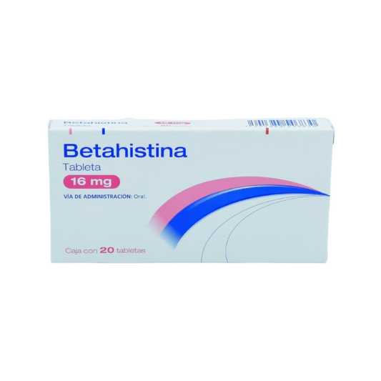 Betahistina 16mg 20 Tabletas