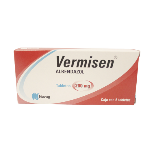 Albendazol 200mg  6 Tabletas