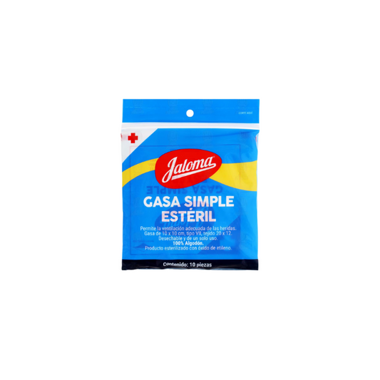 Gasa 10 x 10 Jaloma 10 Piezas