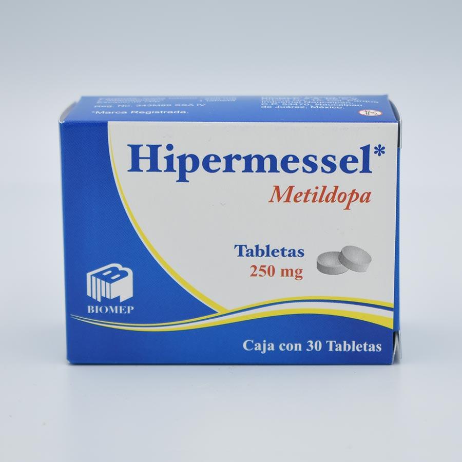 ALFAMETILDOPA  250MG CAJA CON 30 TABLETAS (HIPERMESSEL)