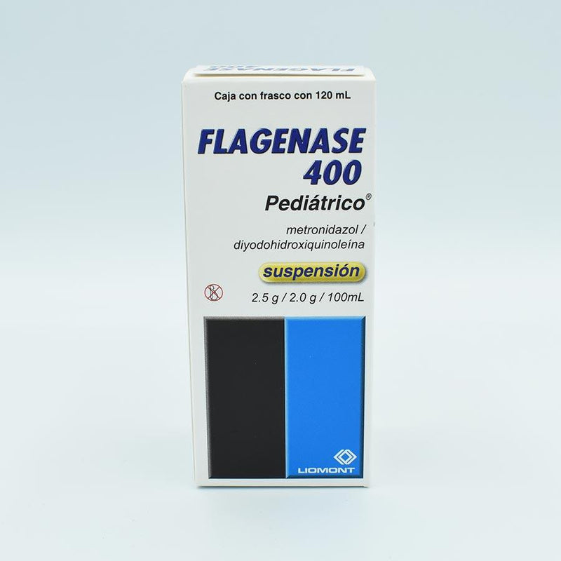 FLAGENASE 400 PED SUSPENSION  120 ML  (METRONIDAZOL/DIYODOHIDROXIQUINATEINA)