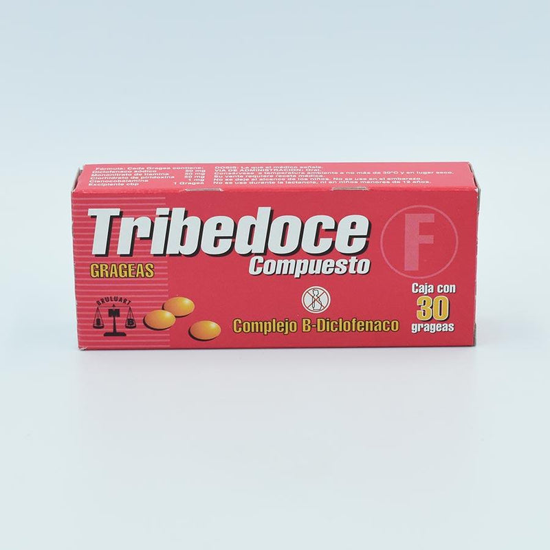 COMPLEJO B, DICLOFENACO CAJA CON 30 TABLETAS(TRIBEDOCE COMPUESTO ...