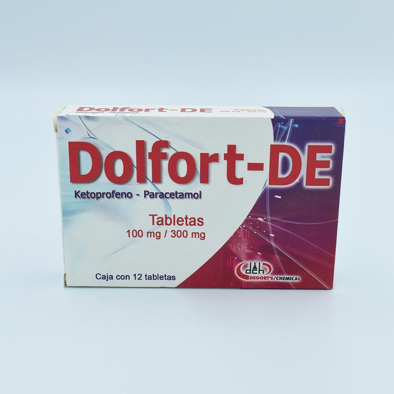 KETOPROFENO/ PARACETAMOL 100/300MG CAJA CON 12 TABLETAS (DOLFORT-DE)