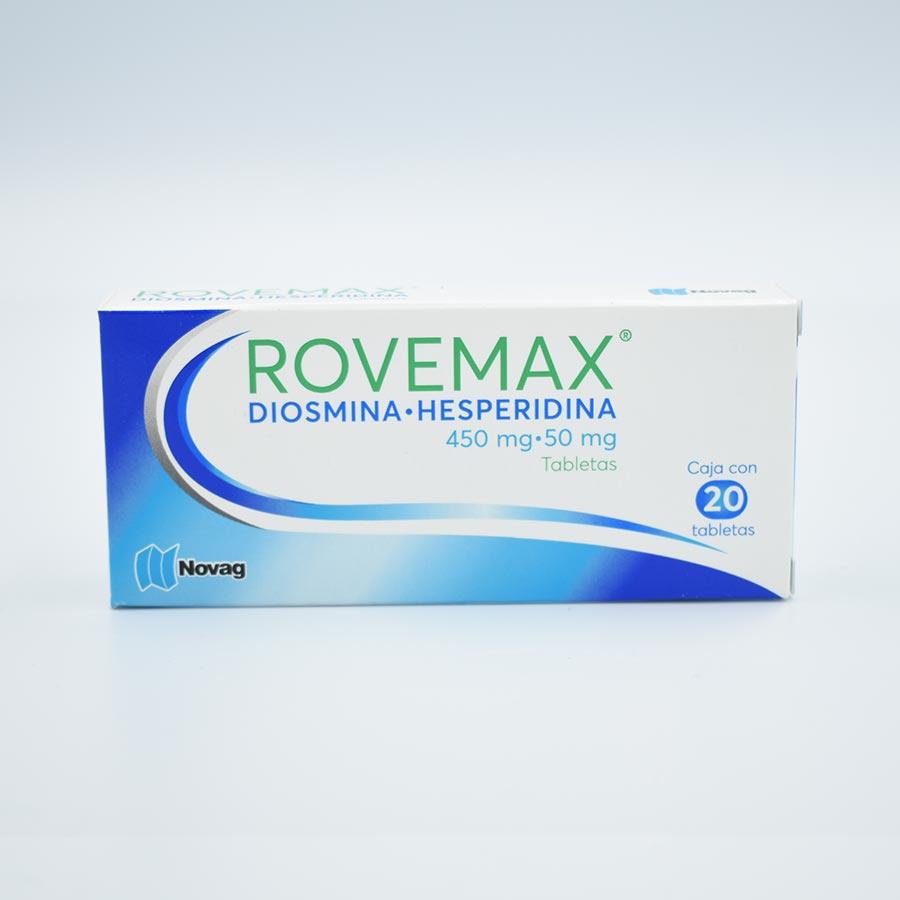 DIOSMINA/ HESPERIDINA 450/50MG. CAJA CON 20 TABLETAS(ROVEMAX)