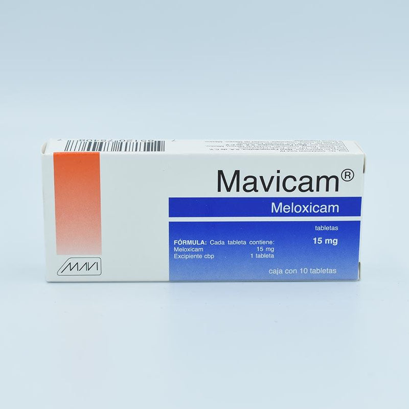 MELOXICAM  15MG CAJA CON 10 TABLETAS (MAVICAM)