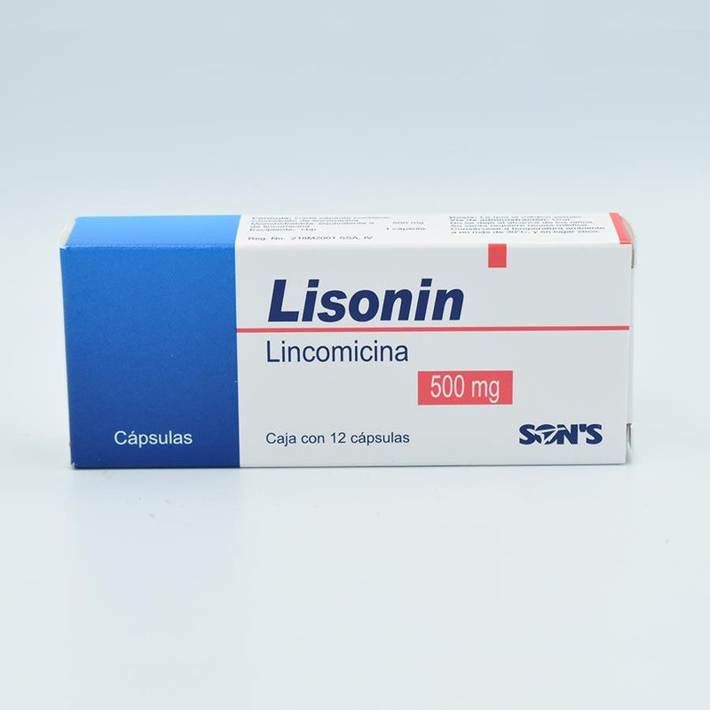 LINCOMICINA 500MG CAJA CON 12 CAPSULAS (LISONIN)