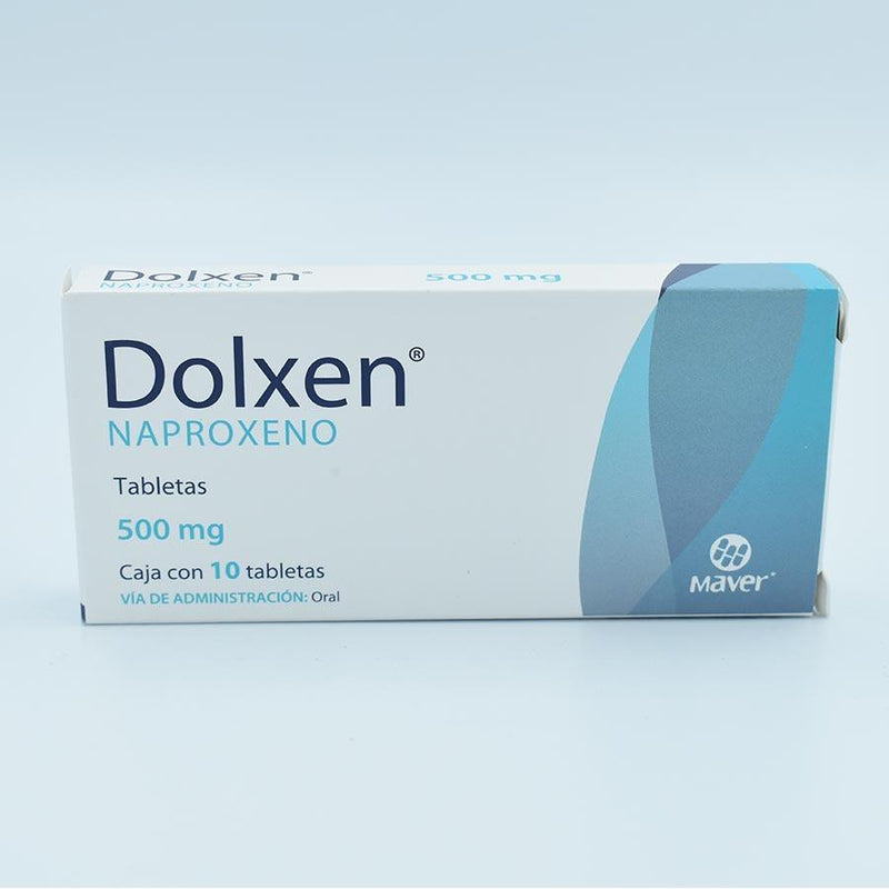 NAPROXENO 500MG CAJA CON 10 TABLETAS (DOLXEN)