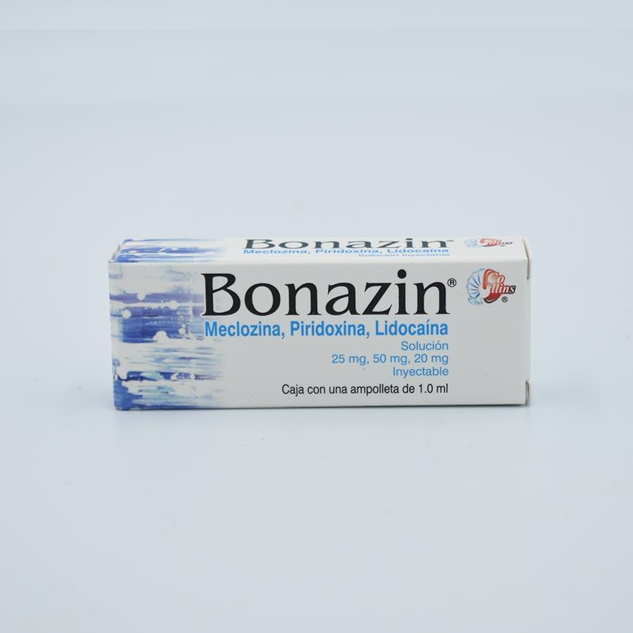 MECLIZINA/ PIRIDOXINA CAJA CON 1 AMPULA(BONAZIN)