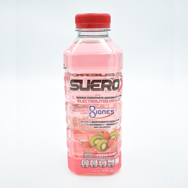 SUEROX 8 IONES SABOR FRESA KIWI BOTELLA CON 630ML