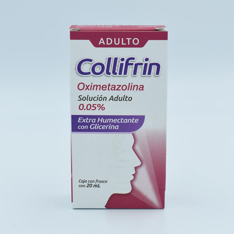 OXIMETAZOLINA0.05% ADULTO FRASCO CON 20 ML SOLUCION NASAL (COLLIFRIN A –  Farmacias Iguales