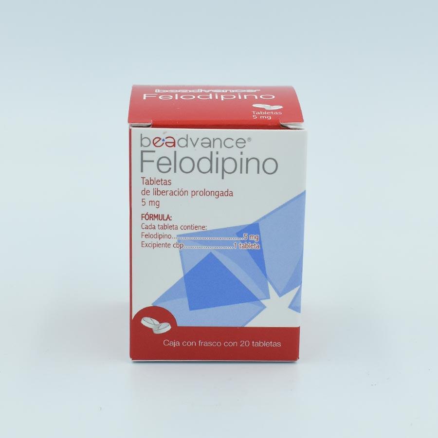 FELODIPINO  5MG CAJA CON 20 TABLETAS (DYLOFEN RETARD)