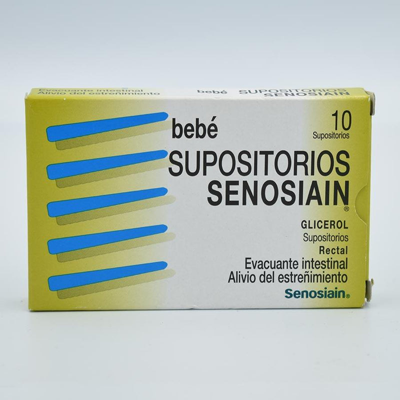 SENOSIAIN BEBE CAJA CON 10  SUPOSITORIOS(GLICEROL)