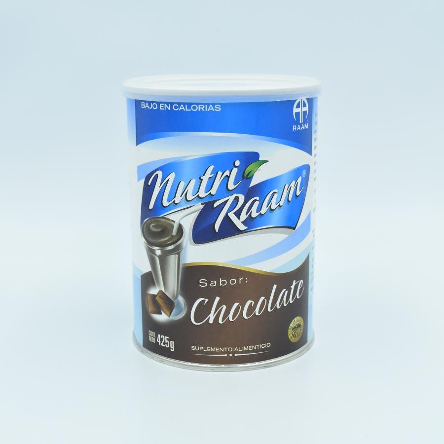 NUTRI RAAM (VITAMINAS E,C,B6,B1,B2D,K,B12 Y MINERALES ) SABOR CHOCOLATE LATA  DE 425GR.