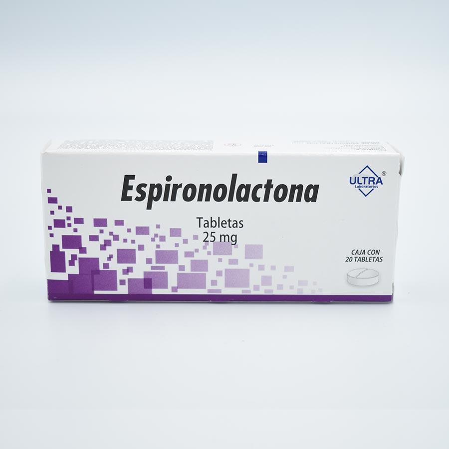 ESPIRONOLACTONA  25MG CAJA CON 20 TABLETAS G.I (ULTRA)